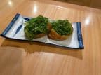 Best Inari(fried tofu skin) sushi topped with seaweed in Ithaca, NY